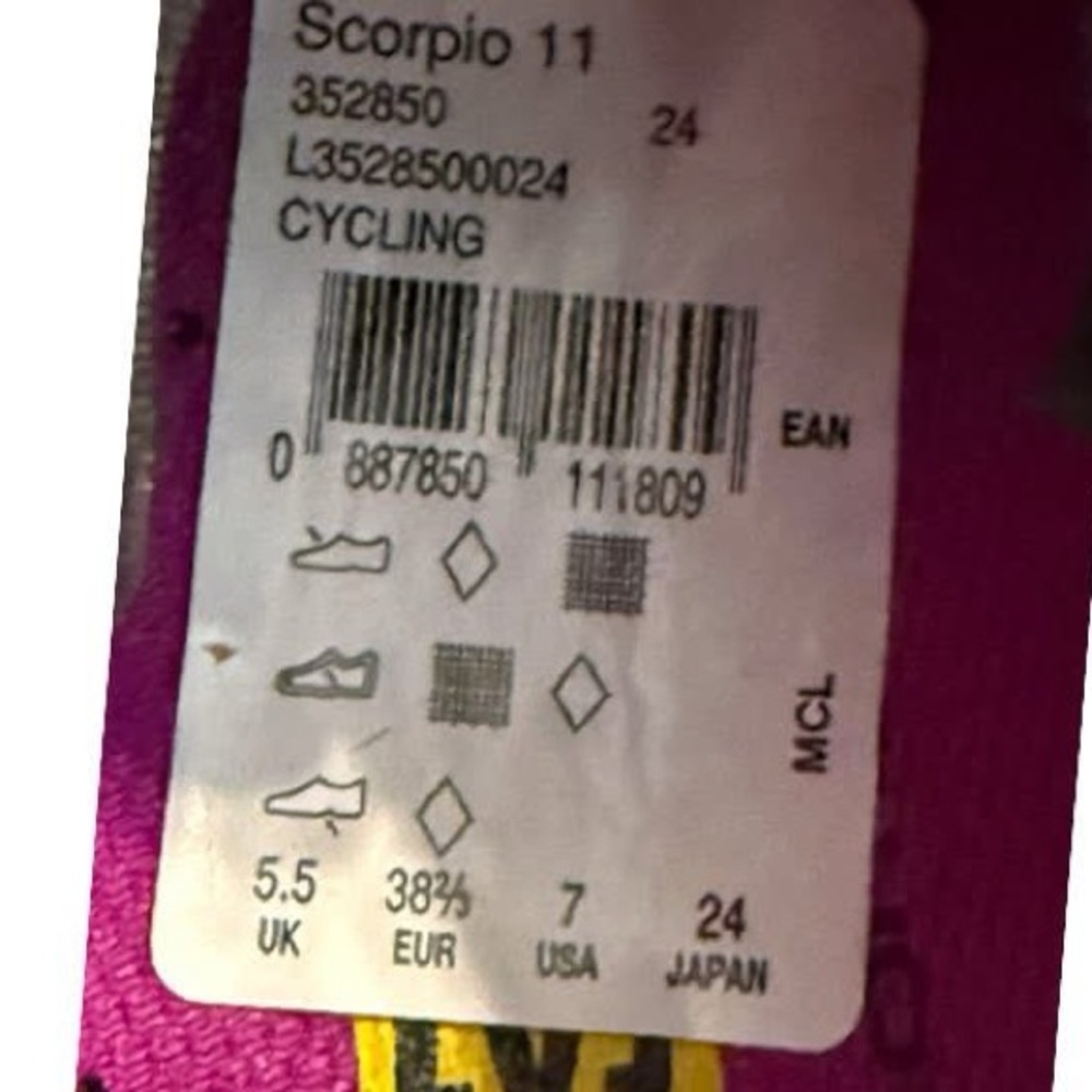 Mavik scorpio 11 new size 7 cycling shoes